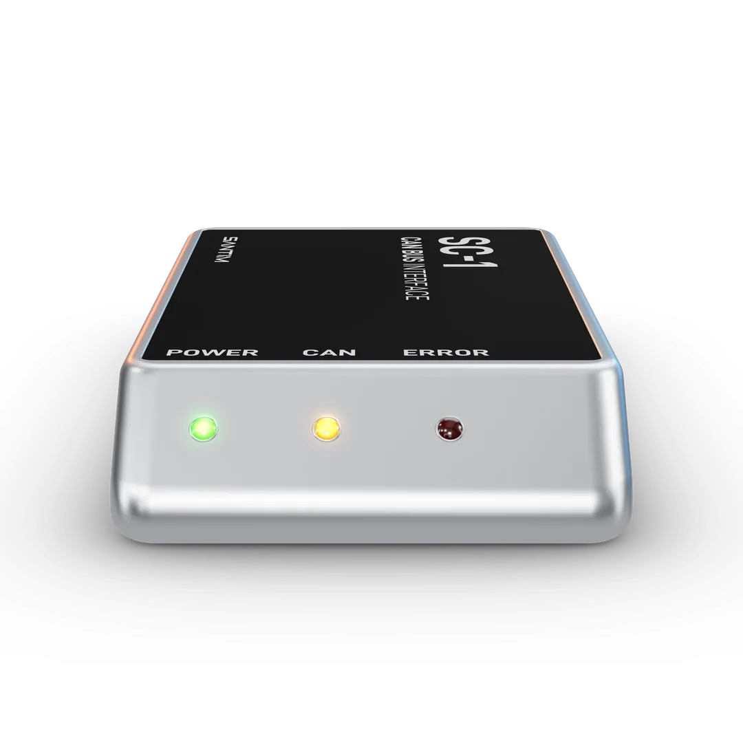 Santim SC-1, front view with the POWER, CAN and ERROR indicators